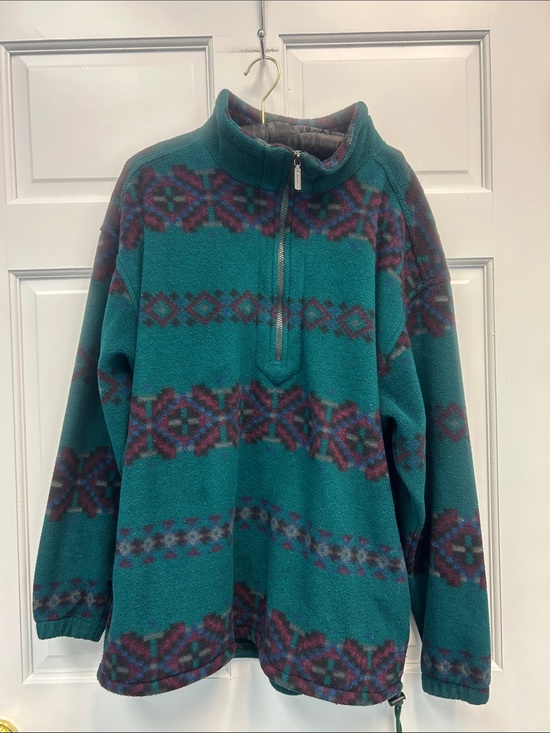 Eddie Bauer Other - EUC Vintage Eddie Bauer Polartec Aztec Geometric Pattern 1/4-zip Fleece Pullover